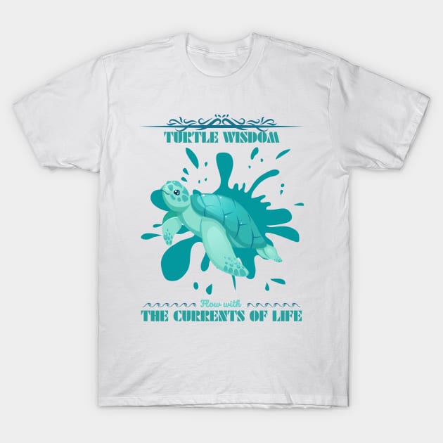 Sea turtle Design T-Shirt by Pearsville